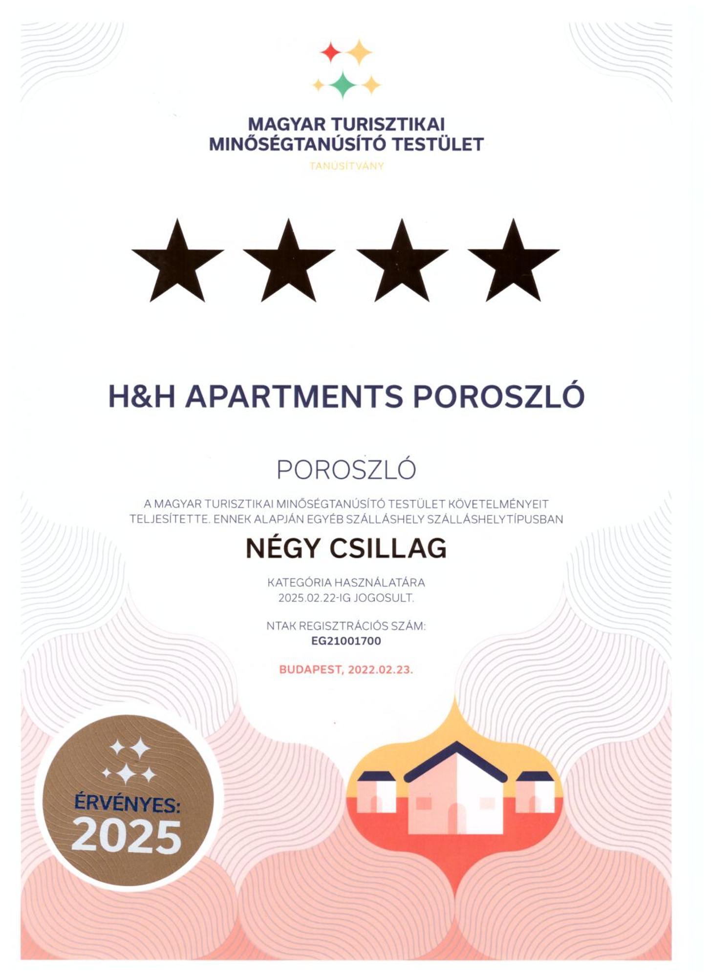 H&H Apartments Poroszló エクステリア 写真